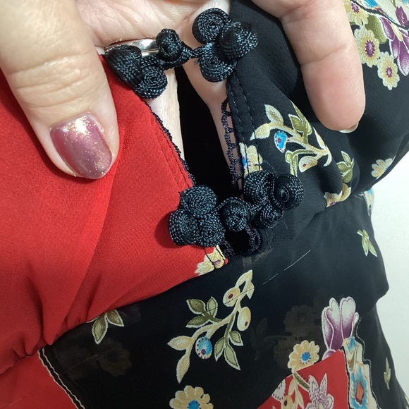 Forever 21 Y2K Vtg Fairy Babydoll Top Teen L Tie Back Sheer Bold Lorelei Gilmore - Picture 11 of 16